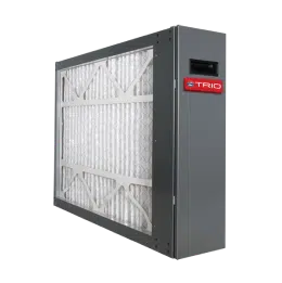 High-efficiency air filter system for clean indoor air quality, showcasing a durable, modern design with TRIO branding.