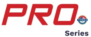 Red 'PRO' logo with 'Trio' badge and 'Series' text, showcasing a professional brand identity.